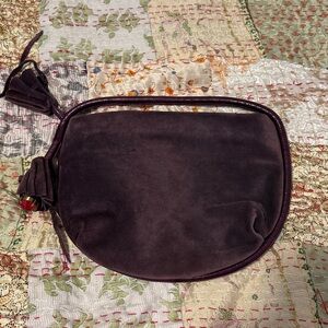 2 fpr $50 Roberta Gandolfi purple suede hobo